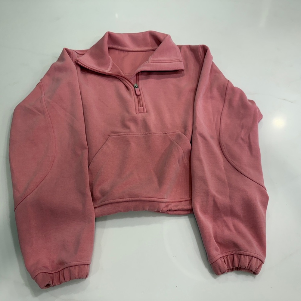 lululemon athletica Pink Quarter-Zip Sweatshirt